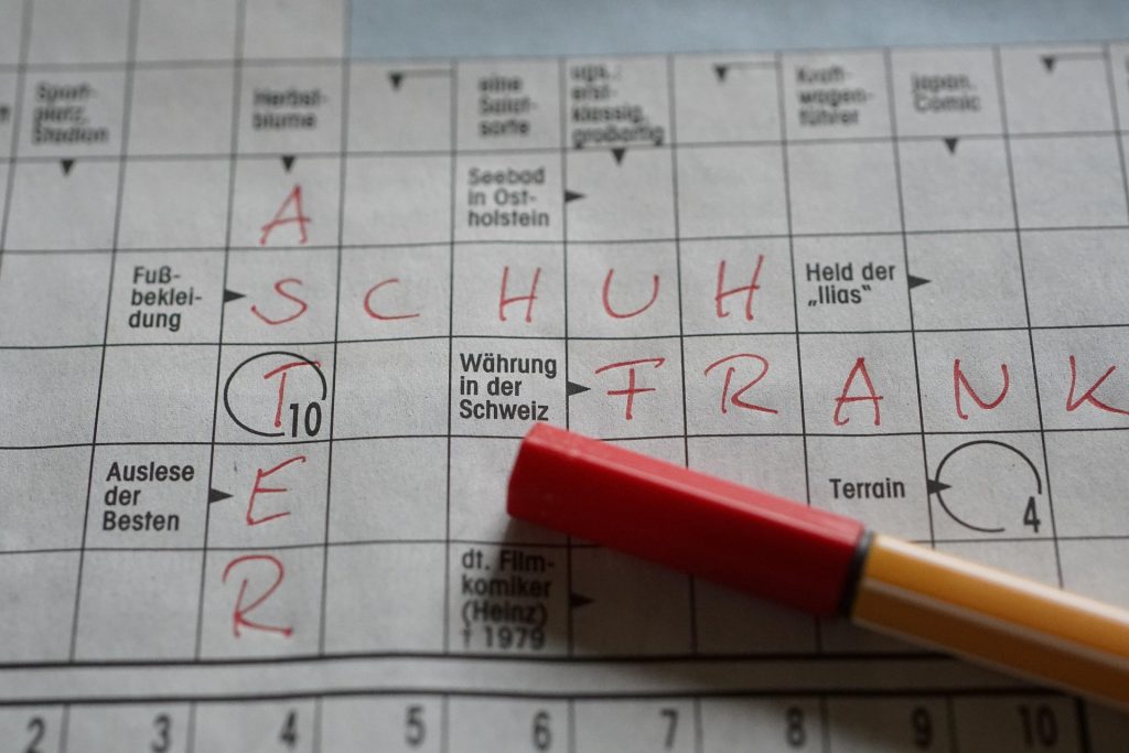 Crossword puzzle